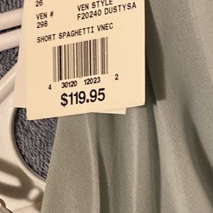 Sage green spaghetti strap